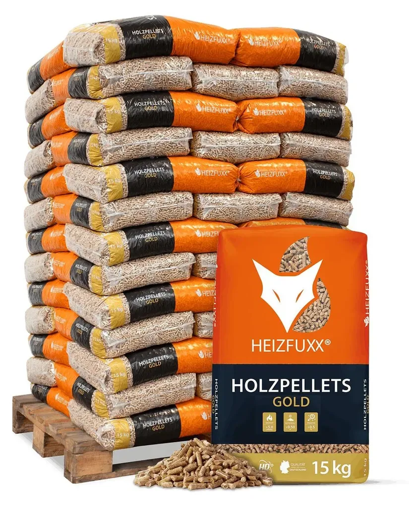 Heizfuxx Gold HD ENplus A1 Nadelholzpellets – Palette 975 kg